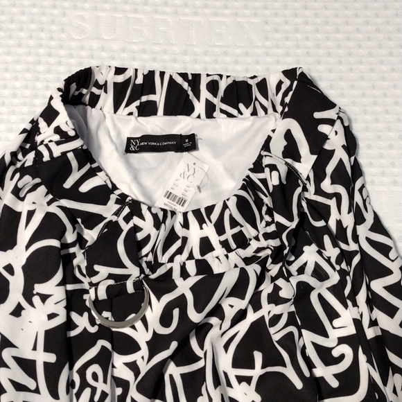 New York & Company Asymmetrical Pull-On Midi Skirt, NEW - Picture 6 of 6